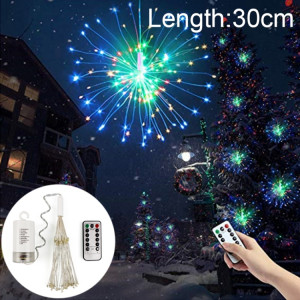 Lumière de ficelle de fil de cuivre de feux d'artifice de boule de feu de Dimmable de 30cm, 150 LED batterie boîte LED décorative avec télécommande (lumière colorée) SH99CL1312-20