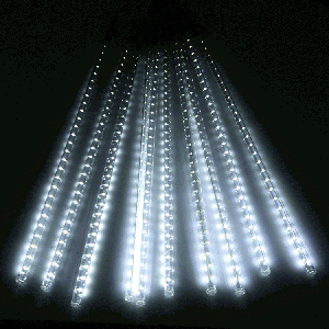 10 PCS 50cm LED 2835 SMD Meteor Light / Lumière décorative, AC 100-240V, Rayon: 1,2 cm, Prise US / EU (lumière blanche) SH06WL1848-20