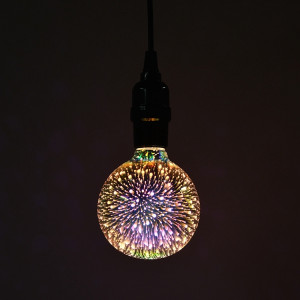G95 E27 4W IP65 imperméabilisent l'ampoule blanche de feux d'artifice du blanc 3D, 2700K 48 LED SMD 2835 lampe d'art vintage de décoration d'atmosphère, CA 85-265V SH43WW589-20