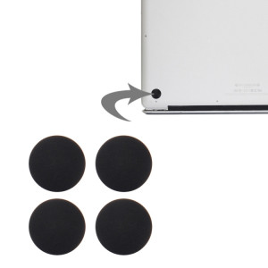 4 PCS iPartsAcheter pour Macbook Pro Retina 13,3 pouces & 15,4 pouces (2012-début 2015) A1398 & A1425 & A1502 tapis de caoutchouc de fond (noir) S4512B1300-20