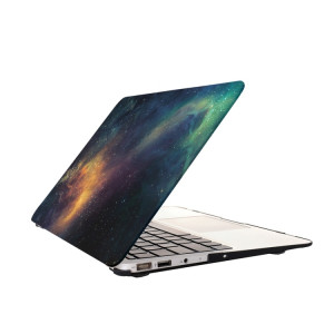Pour Macbook Pro 15,4 pouces Starry Sky Patterns Apple Laptop Water Stickers PC étui de protection (vert) SH009G1393-20
