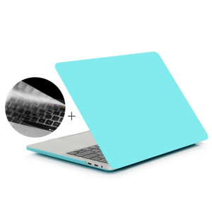 ENKAY Hat-Prince 2 en 1 Coque de protection en plastique dur givré + Europe Version Ultra-mince TPU Protecteur de clavier pour 2016 MacBook Pro 13,3 pouces avec barre tactile (A1706) (Bleu) SE601L29-20