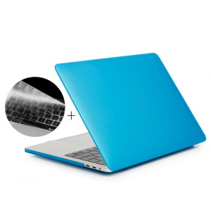 ENKAY Hat-Prince 2 en 1 Coque de protection en plastique dur givré + Version Europe Ultra-mince TPU Couverture de clavier protecteur pour 2016 MacBook Pro 13,3 pouces avec barre tactile (A1706) (Bleu bébé) SE01TT539-20