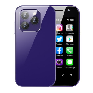 SOYES 14 Pro, 2 Go + 16 Go, Reconnaissance faciale, 3,0 pouces Android 9.0 MTK6739CW Quad Core jusqu'à 1,28 GHz, OTG, Réseau : 4G, Double SIM, Prise en charge de Google Play (Violet) SS463P413-20