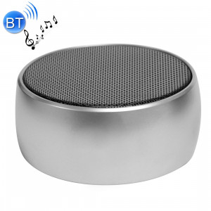 Haut-parleur stéréo portable Bluetooth BS01, avec microphone intégré, prise en charge des appels mains libres et carte TF et prise AUX IN, distance Bluetooth: 10 m (argent) SH810S342-20