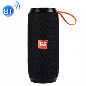 Haut-parleur stéréo sans fil Bluetooth V4.2 T & G TG106 portable avec poignée, MIC intégré, prise en charge des appels mains libres et carte TF & AUX IN & FM, Bluetooth Distance: 10 m (noir) SH191B1210-20