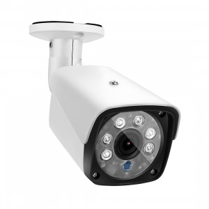 633H2 / A 1080p 3.6mm Objectif CCTV DVR Surveillance Système IP66 résistant aux intempéries Sécurité Bullet Caméra avec 6 LED Array, Support Vision Nocturne (Blanc) SH068W1077-20