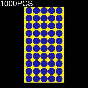 Étiquette de marque d'autocollant de marque colorée auto-adhésive de forme ronde 1000 PCS (bleu saphir) SH58SB1593-20