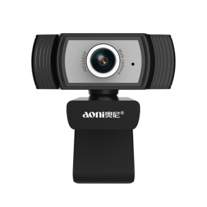 Aoni C33 Beauty FHD 1080P IPTV WebCam Teleconference Enseignement Caméra de diffusion en direct avec microphone, Plug-and-Play sans lecteur (Noir) SH919B1199-20