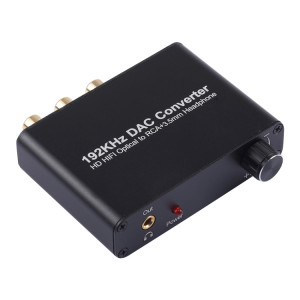 192KHz DAC Converter HD HIFI optique à RCA + 3.5mm casque audio 5.1 canaux numérique convertisseur audio avec contrôle du volume SH13561159-20