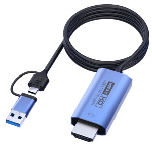 Câble adaptateur V05E USB 3.0 + USB-C / Type-C vers HDMI SH24091048-20