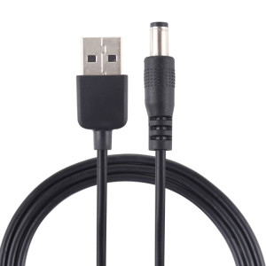 Câble de prise d'alimentation CC 3A USB vers 5,5 x 2,1 mm, longueur: 1 m SH92111933-20