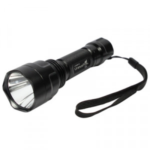 Lampe de poche portable en aluminium 1200LM, 5 modes, étanche, 1 LED CREE Q5 (noire) SH80601240-20