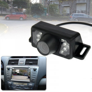 7 LED IR infrarouge vision nocturne étanche sans fil lentille courte vue arrière DVD avec plaque à l'échelle, support installé dans le navigateur de voiture DVD, angle de vision large: 140 degrés (WX002) (noir) SH0254785-20