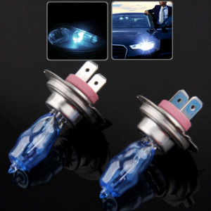 Ampoule halogène HOD H7, ampoule de phare de voiture super blanche, 12 V / 100W, 6000K 2400 LM (paire) SH018E960-20