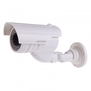 Caméra CCTV de sécurité factice à la recherche réaliste avec LED rouge clignotante SH0107532-20