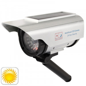 Caméra factice à énergie solaire avec lumière rouge clignotante SH0114177-20