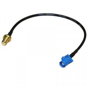 Fakra C mâle à RP-SMA femelle connecteur adaptateur câble / connecteur antenne SH0107136-20