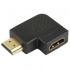 Adaptateur HDMI 19 broches mâle vers HDMI 19 broches femelle avec angle de 90 degrés (noir) SH372A717-20