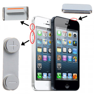 iPartsAcheter 3 en 1 pour iPhone 5 (bouton Mute + bouton d'alimentation + bouton de volume) SI0710616-20