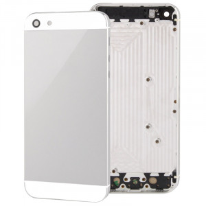 Pour la couverture arrière d'alliage de logement complet de l'iPhone 5 (blanc) SP22WL236-20