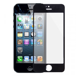 Lentille extérieure en verre pour iPhone 5 et 5S (noir) SL728B992-20