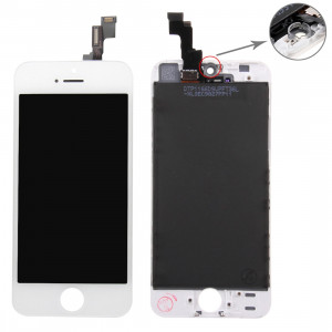 iPartsAcheter 3 en 1 pour iPhone 5S (Original LCD + Cadre + Touch Pad) Assemblage Digitizer (Blanc) SI716W989-20