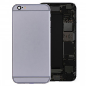 iPartsBuy batterie couvercle arrière avec bac à cartes pour iPhone 6s Plus (gris) SI426H1264-20