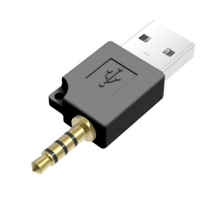 Adaptateur de chargeur de station d'accueil de données USB, Pour iPod shuffle 3e/2e adaptateur de chargeur de station d'accueil USB, longueur : 4,6 cm (noir) SH02771826-20