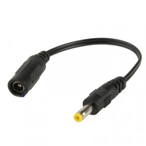 5,5 x 2,1 mm DC femelle à 4,7 x 1,7 mm DC câble d'alimentation mâle pour adaptateur pour ordinateur portable, longueur: 15 cm (noir) S501031313-20