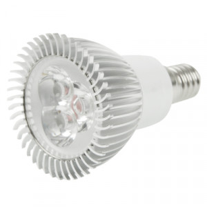 E14 3W ampoule de lampe de projecteur de LED, 3 LED, lumière blanche, 6000-6500K, CA 220V SH124W1007-20