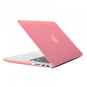 Cas de protection en plastique dur givré pour Macbook Pro Retina 13,3 pouces (rose) SH015F967-20