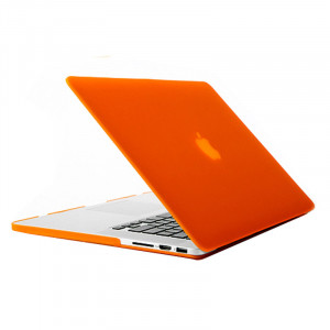 Étui de protection dur givré pour Macbook Pro Retina 15,4 pouces A1398 (Orange) SH18RG1413-20