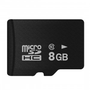 Carte mémoire Micro SD (TF) 8Go High Class Class 10 de Taiwan (Capacité réelle de 100%) (Noir) SH814A1537-20