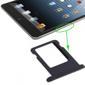 iPartsBuy pour iPad mini (Version WLAN + Celluar) Version originale Support de carte SIM (Noir) SI723D1820-20