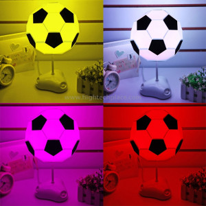 Bricolage USB Lampadaire de football Lampe de nuit à la main / Lampe de bureau Lampe de chevet colorée (Blanc) SB07208-20
