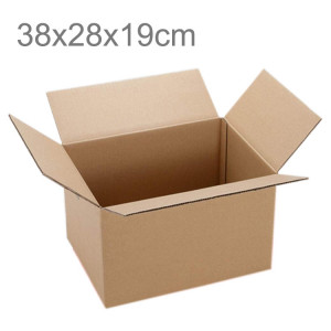 Emballage d'expédition Boîtes de papier kraft mobiles, taille: 38x28x19cm SH011640-20