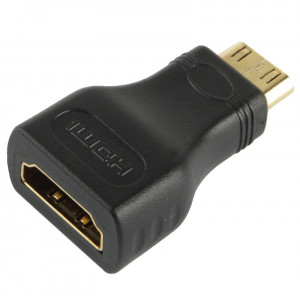 Adaptateur femelle mini HDMI mâle vers HDMI 19 broches femelle (noir) SH03291326-20