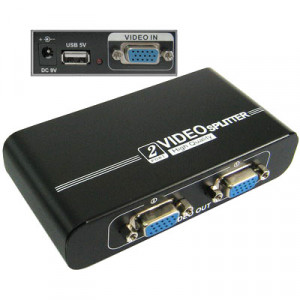 Splitter vidéo haute qualité 2 ports (noir) S209441027-20