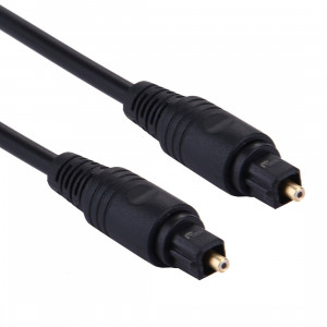 Câble audio numérique de fibre optique de prise mâle à mâle de prise de 4.0mm OD pour DVD HDTV, longueur: 2m (noir) SH0971758-20