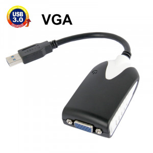 Adaptateur d'affichage USB 3.0 vers VGA, résolution: 1920 x 1080 (noir) SU1014348-20