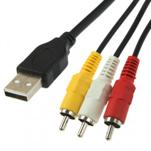 Câble USB vers 3 x RCA, Longueur: 1.5m SU1222304-20