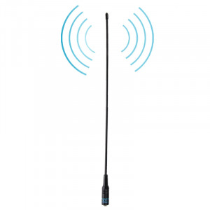 NAGOYA NA-771 144 / 430MHz Double bande flexible printemps fouet SMA-F antenne de poche portable pour talkie-walkie, antenne Longueur: 38cm SN12481840-20