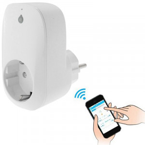 Portable gratuit APP Wi-Fi Accueil / Bureaux Automation Smart Wireless Power WiFi Plug, UE Plug (Blanc) SP572W1049-20
