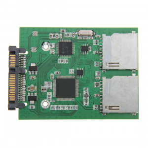 Carte SD double carte de convertisseur d'adaptateur SATA 22 broches SC23841637-20