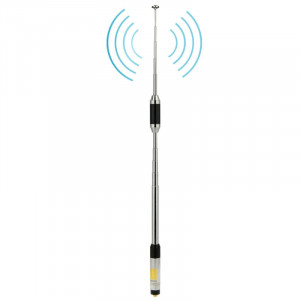 RH770 Dual Band 144 / 430MHz Antenne téléscopique télescopique à gain élevé SMA-F pour talkie-walkie, longueur de l'antenne: 93cm SR52011056-20