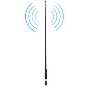 RH660S Dual Band 144 / 430MHz Antenne de poche téléscopique SMA-F à gain élevé pour talkie-walkie, antenne Longueur: 108.5cm SR5202196-20