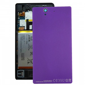 Couverture arrière de batterie de rechange en aluminium pour Sony Xperia Z / L36h (violet) SC01361283-20