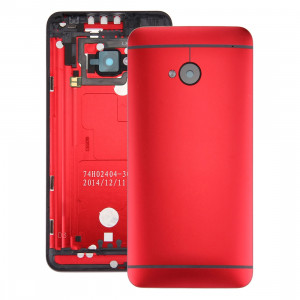 Coque arrière pour HTC One M7 / 801e (rouge) SH45RL1951-20