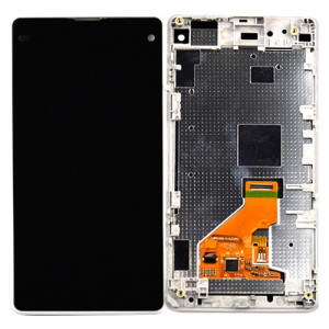 iPartsBuy LCD Affichage + Écran Tactile Digitizer Assemblée avec Cadre de Remplacement pour Sony Xperia Z1 Compact (Blanc) SI028W1122-20